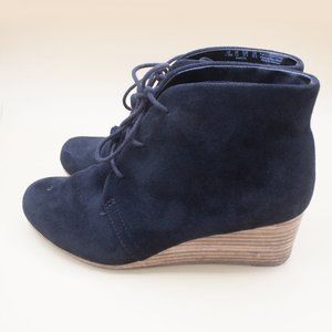 Dr. Scholl's Black micro suede Dakota Wedge Boot Women's Size 7.5